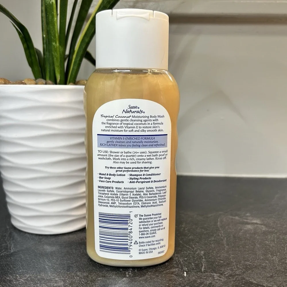 Suave Naturals‎ Tropical Coconut Body Wash 12 oz Discontinued
